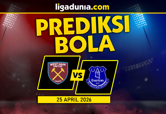Prediksi West Ham United vs Everton 25 April 2026